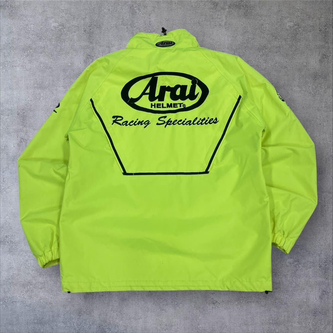 아라이 네온 컬러 빅로고 바람막이 레이싱 자켓 상품이미지1