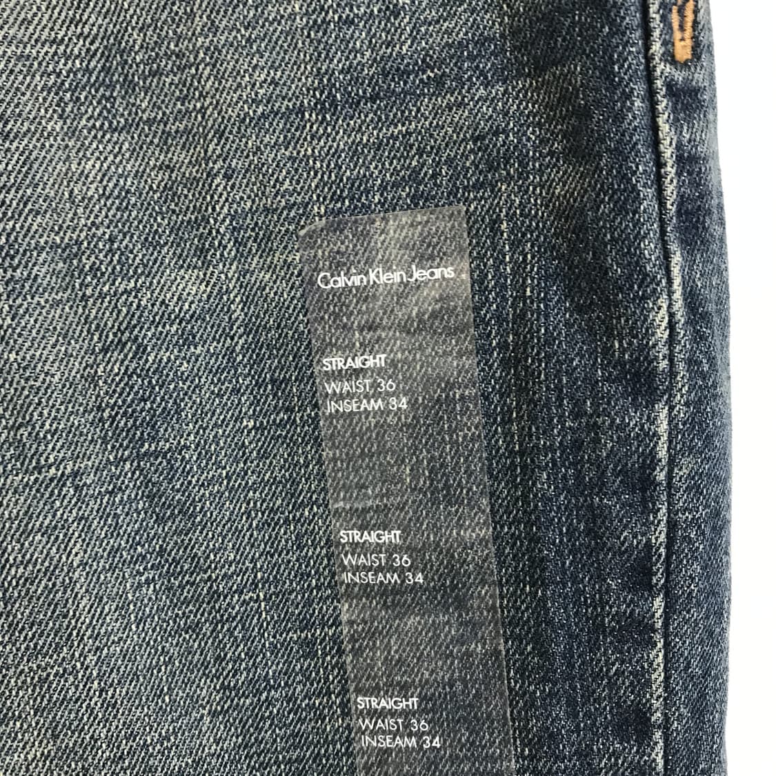 캘빈클라인 00s 스트레이트핏 데님 새상품 [36x34] 상품이미지3