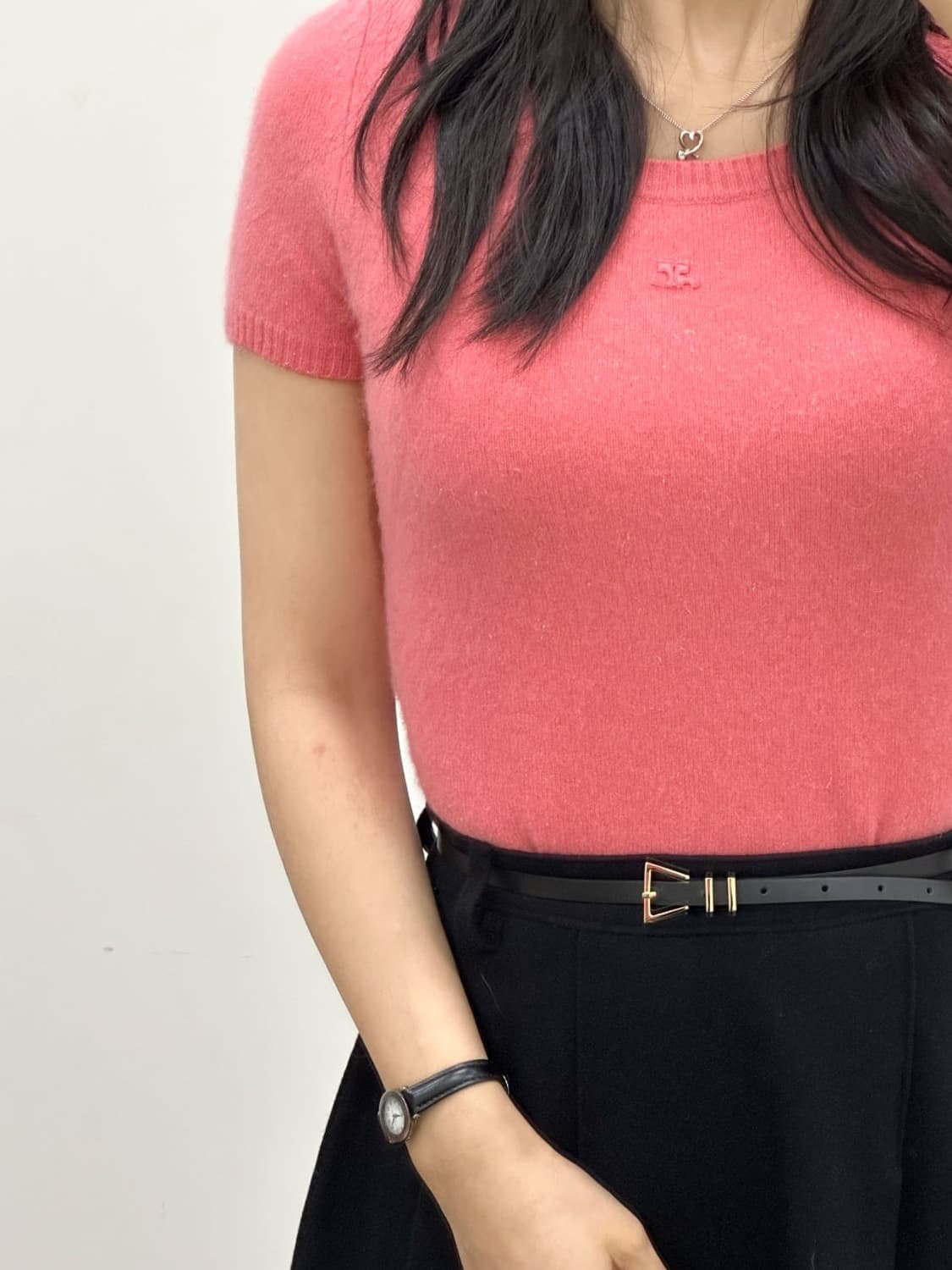 courreges / 꾸레쥬 핑크 캐시미어 니트  상품이미지10