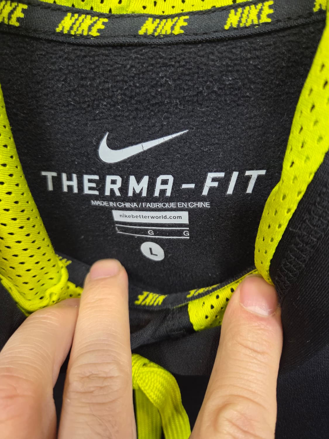 나이키 써마핏 안감기모 기능성 후드티 L 상품이미지3