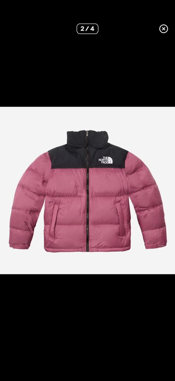 노스페이스 1996 눕시 패딩 90(S) 핑크 새상품 상품이미지2