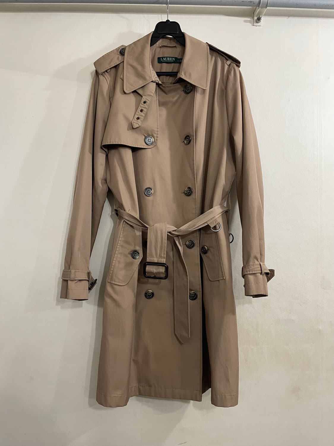 폴로 랄프로렌 더블 브레스트 트렌치 코트 베이지 상품이미지1