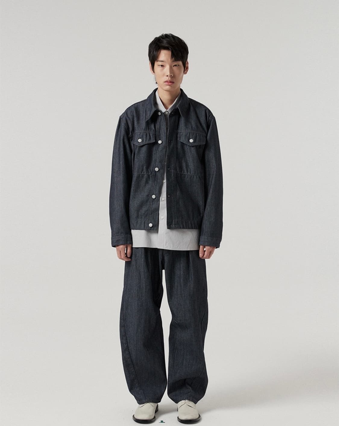 르마드 세미오버 패치 셋업 트러커 자켓 / 데님바지 상품이미지2