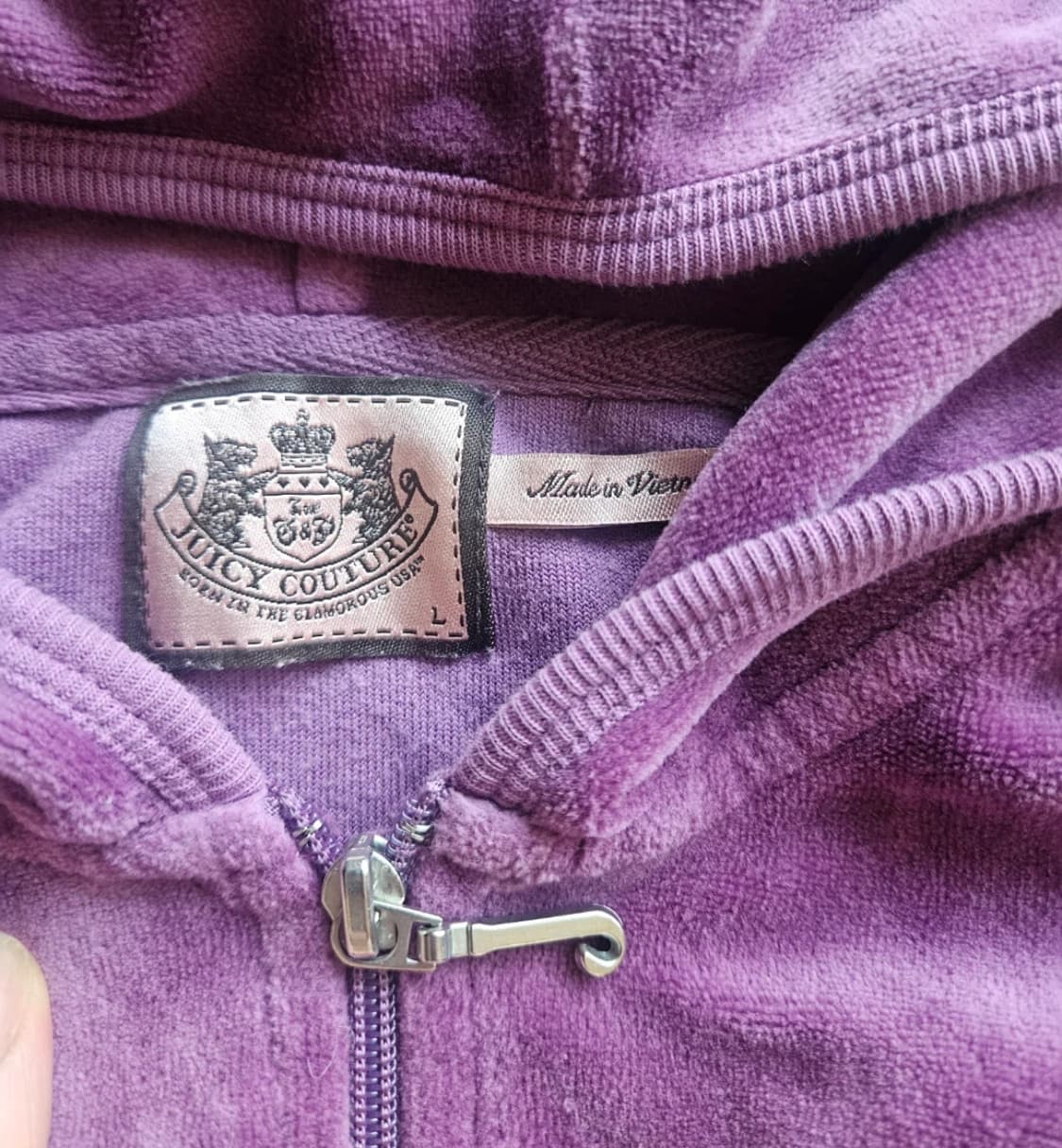 쥬시꾸뛰르 벨벳 트레이닝 세트 퍼플 상품이미지10