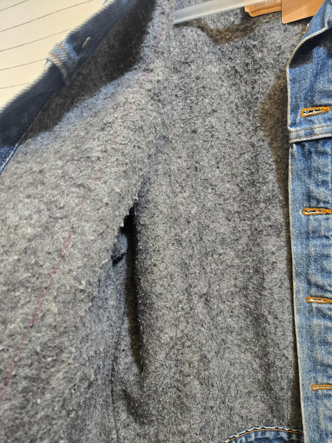 리바이스 70506 빈티지 데님 자켓 40 상품이미지2