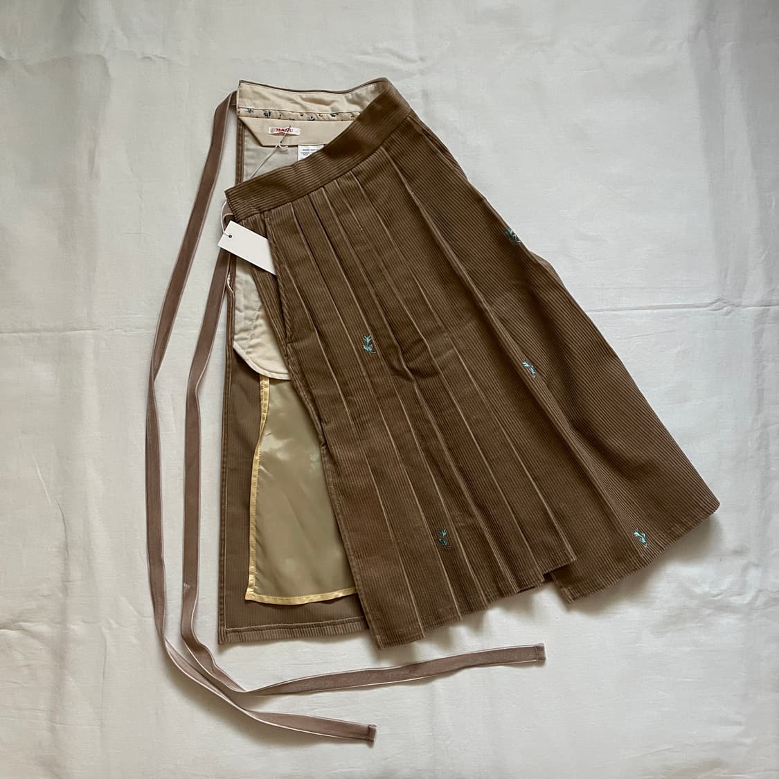 MASU 벨벳 코듀로이 레이어드 스커트 상품이미지6