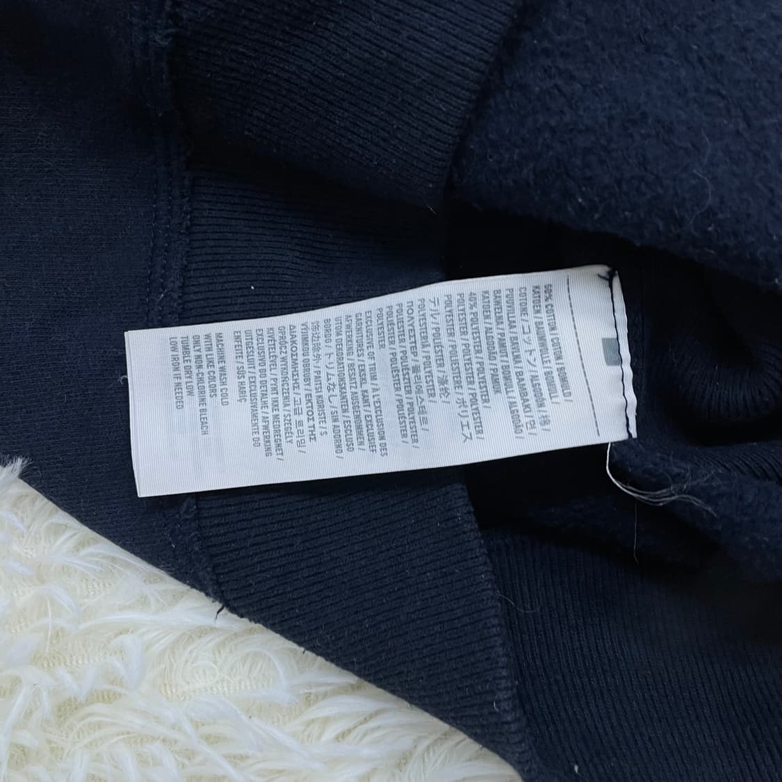 아베크롬비 피치 로고 후드집업 네이비 상품이미지5