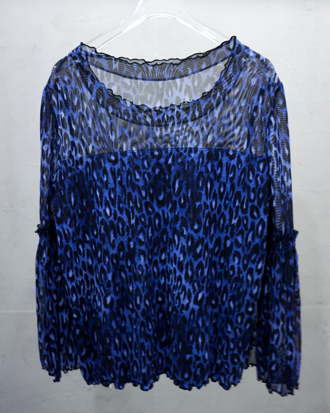 Blue Leopard Blouse 상품이미지2