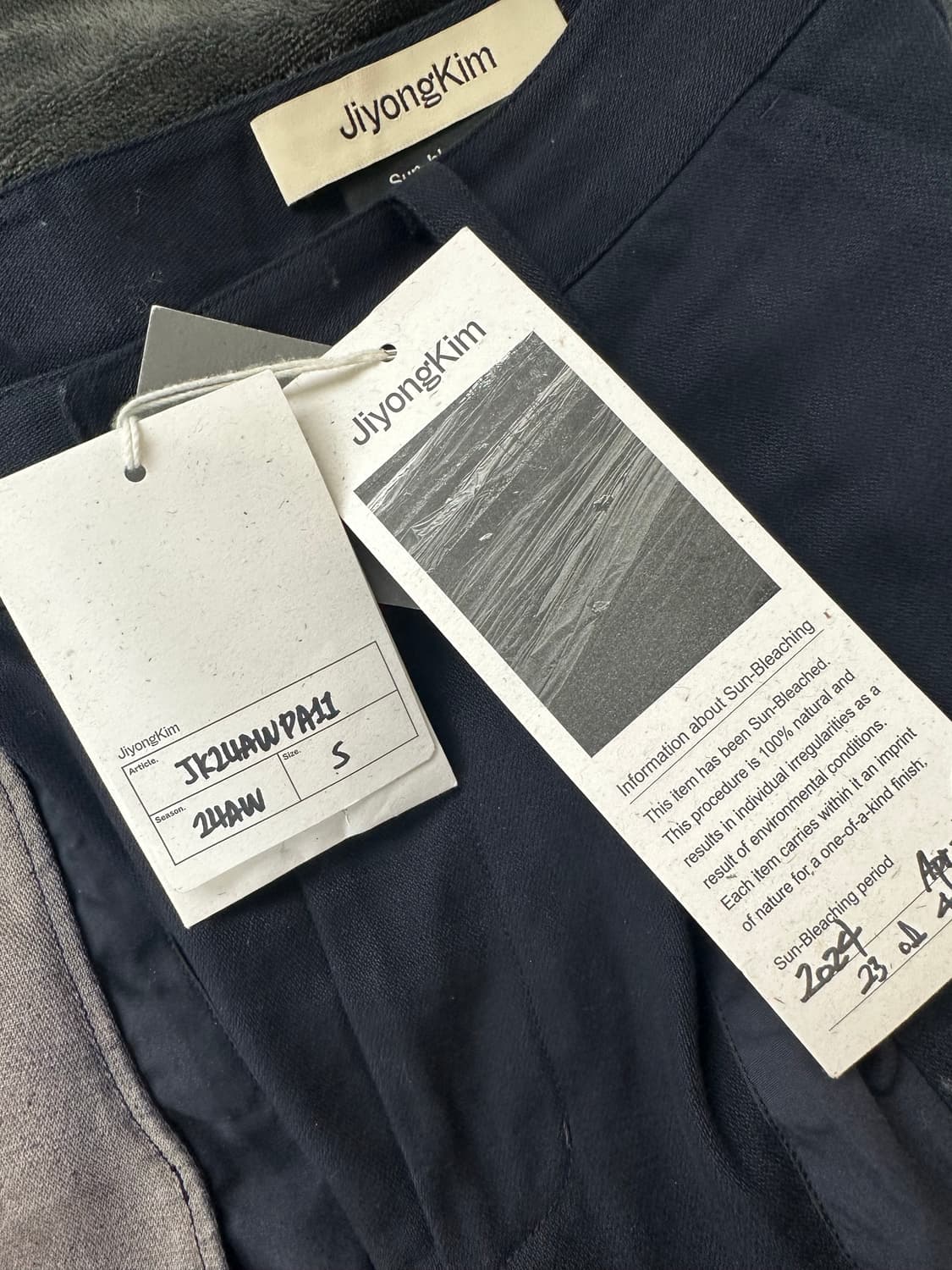 지용킴 24AW 선블리칭 팬츠 s 상품이미지5