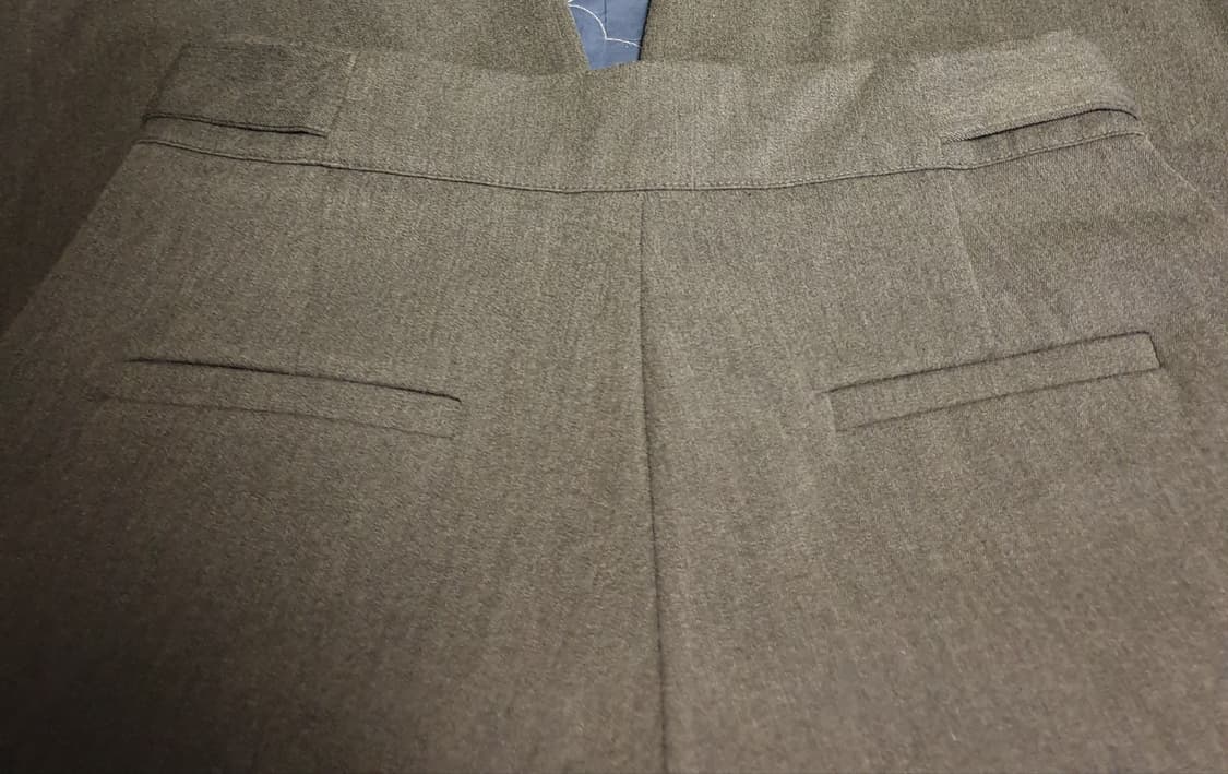 (단종매물) 웰노운 투턱 벨티드 와이드 슬랙스 미디엄그레이 (M) 상품이미지3