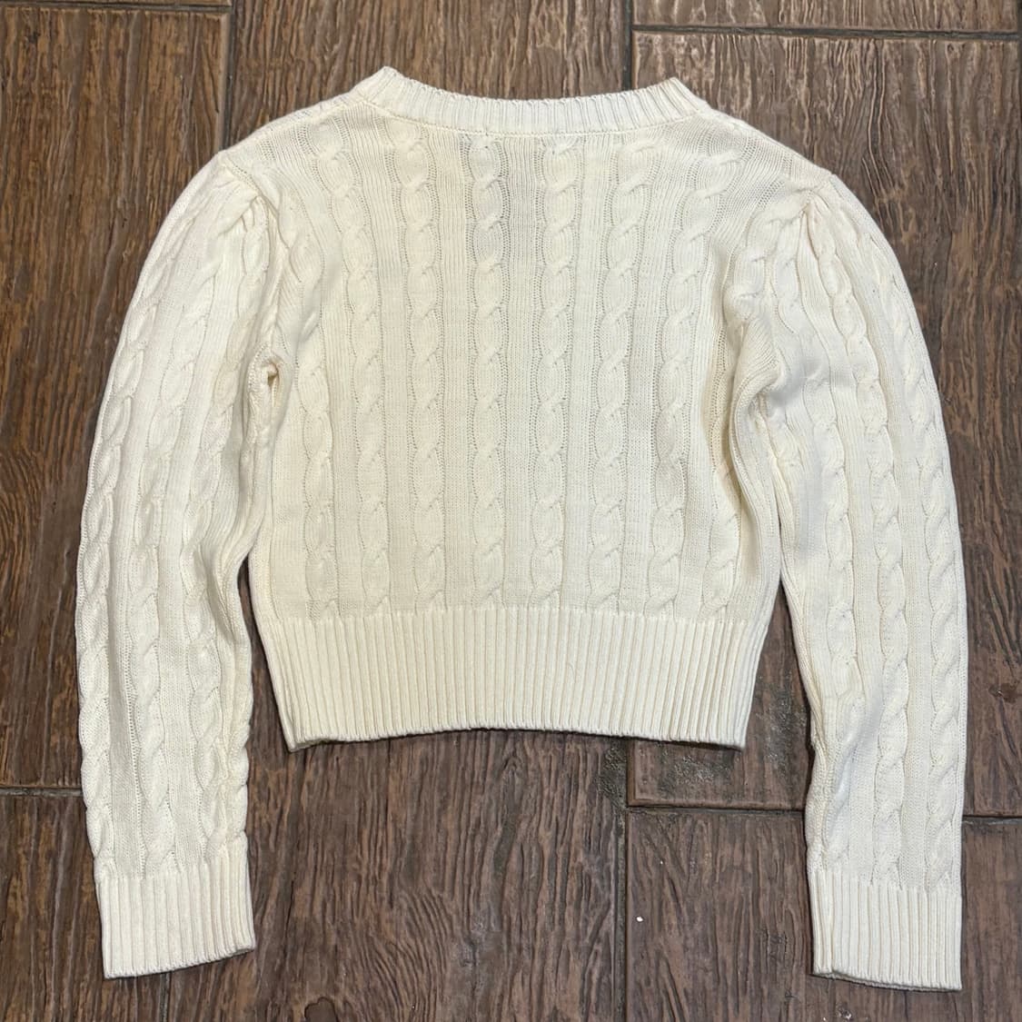 [HI] Polo 폴로 케이블 니트 화이트 상품이미지5