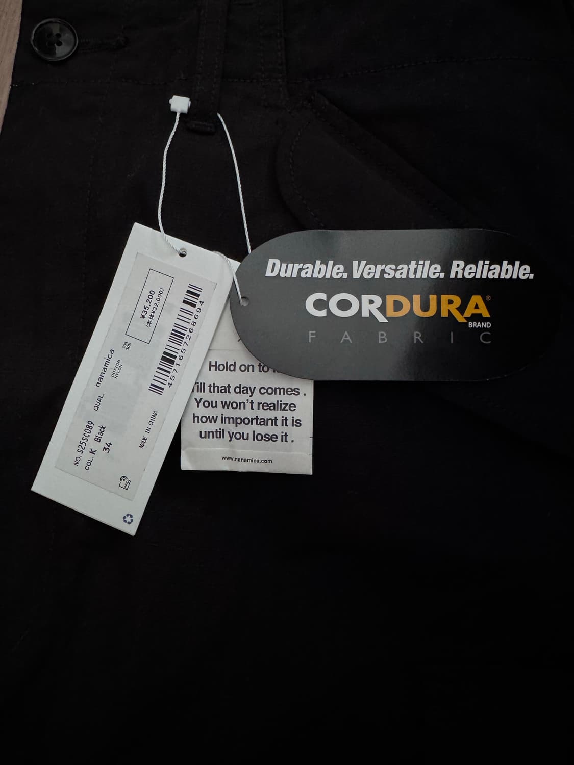 [새] 나나미카 립스탑 카고팬츠 블랙 상품이미지3