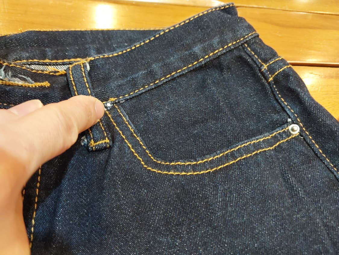 Mnml 연청데님 인디고데님 카모카고팬츠 28사이즈 3벌일괄판매 상품이미지8