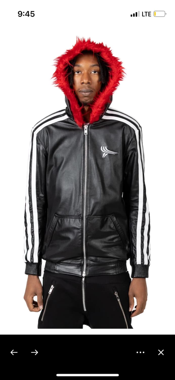 Yori sports mainline 레더 후드집업 XXL 상품이미지1