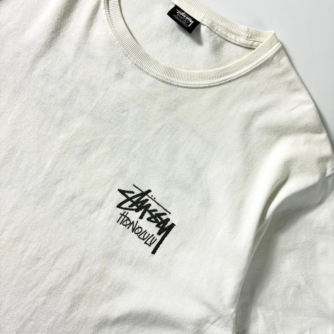 Stussy  스투시 호놀룰루 화이트 반팔 티셔츠  상품이미지5