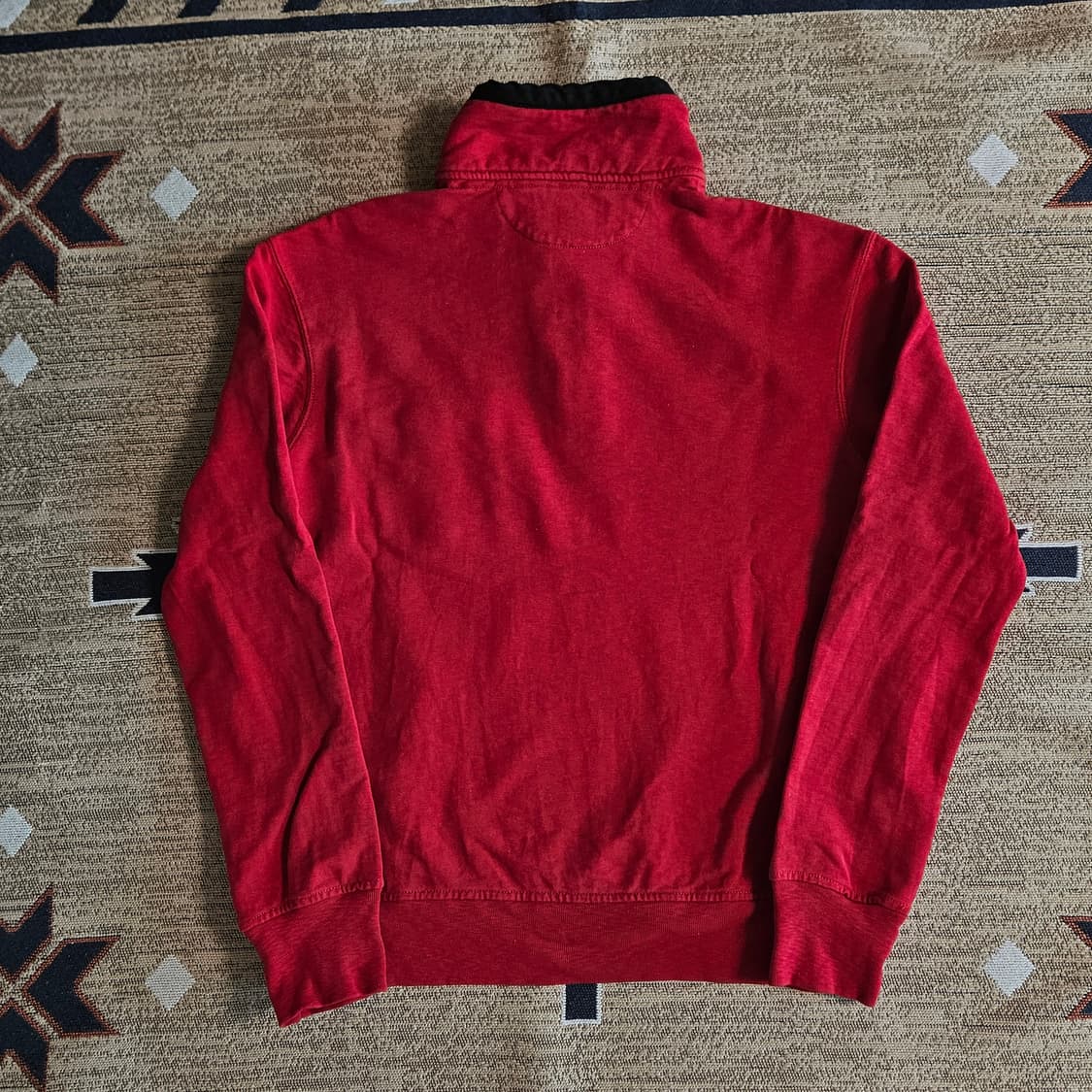 폴로 스냅버튼 스웻셔츠 딥레드 상품이미지5