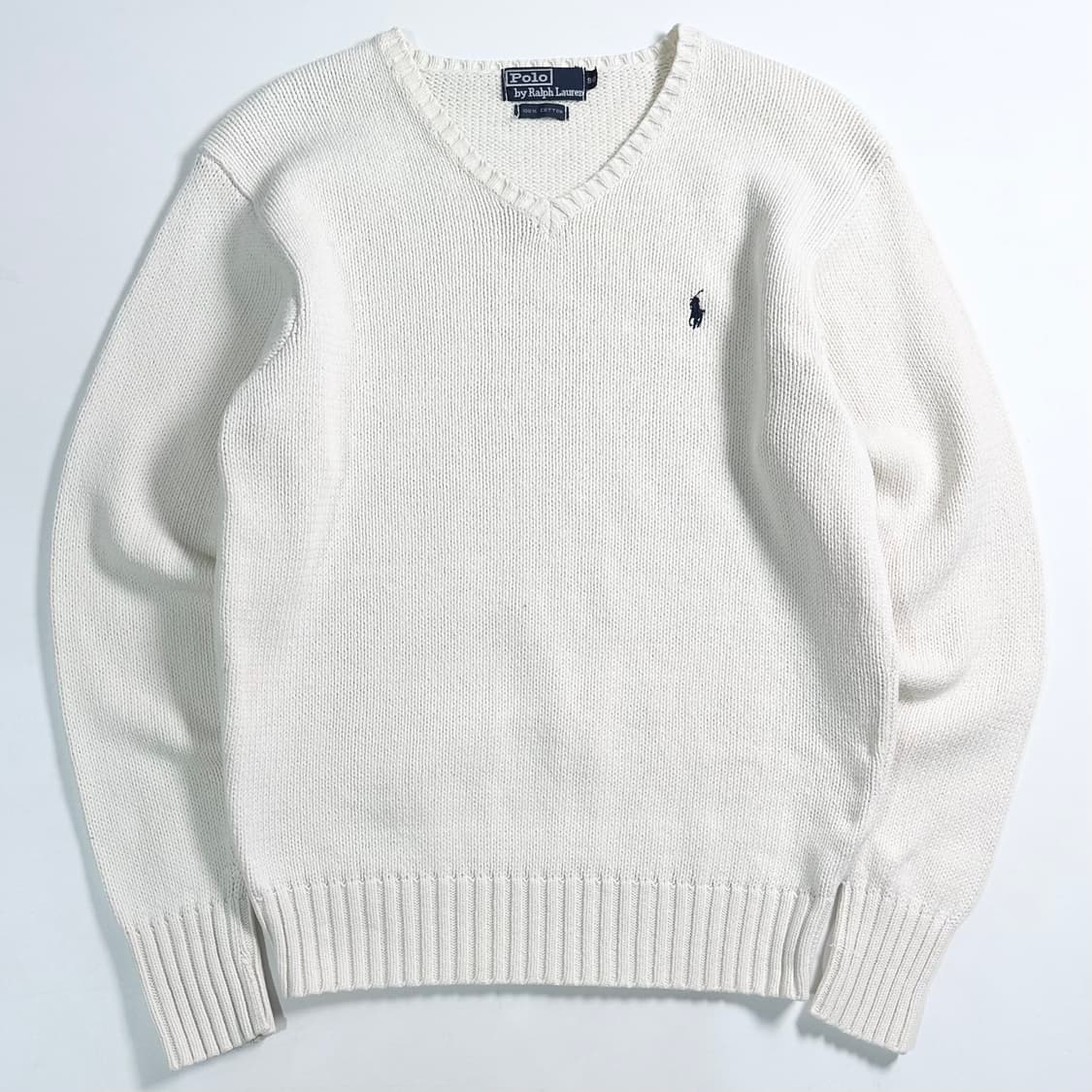 폴로 랄프로렌 화이트 코튼 니트    상품이미지1