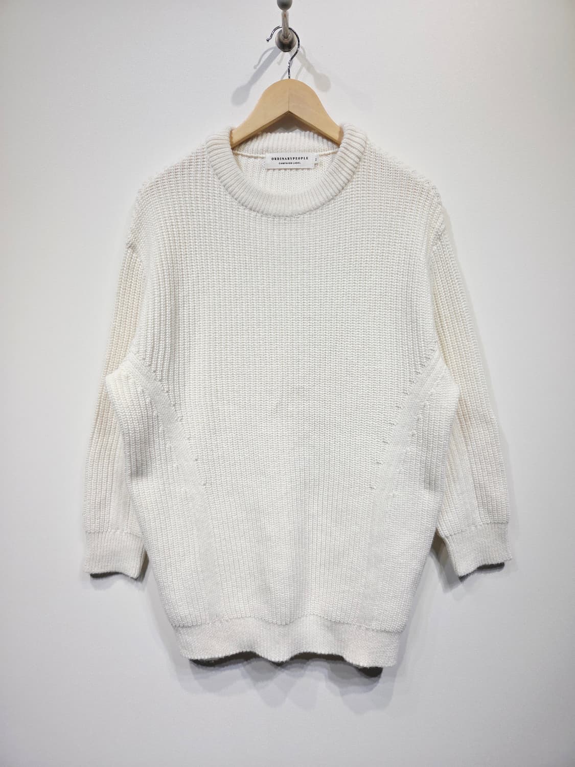 ORDINARY PEOPLE 오디너리피플 캐시미어 혼방 절개 니트 상품이미지2