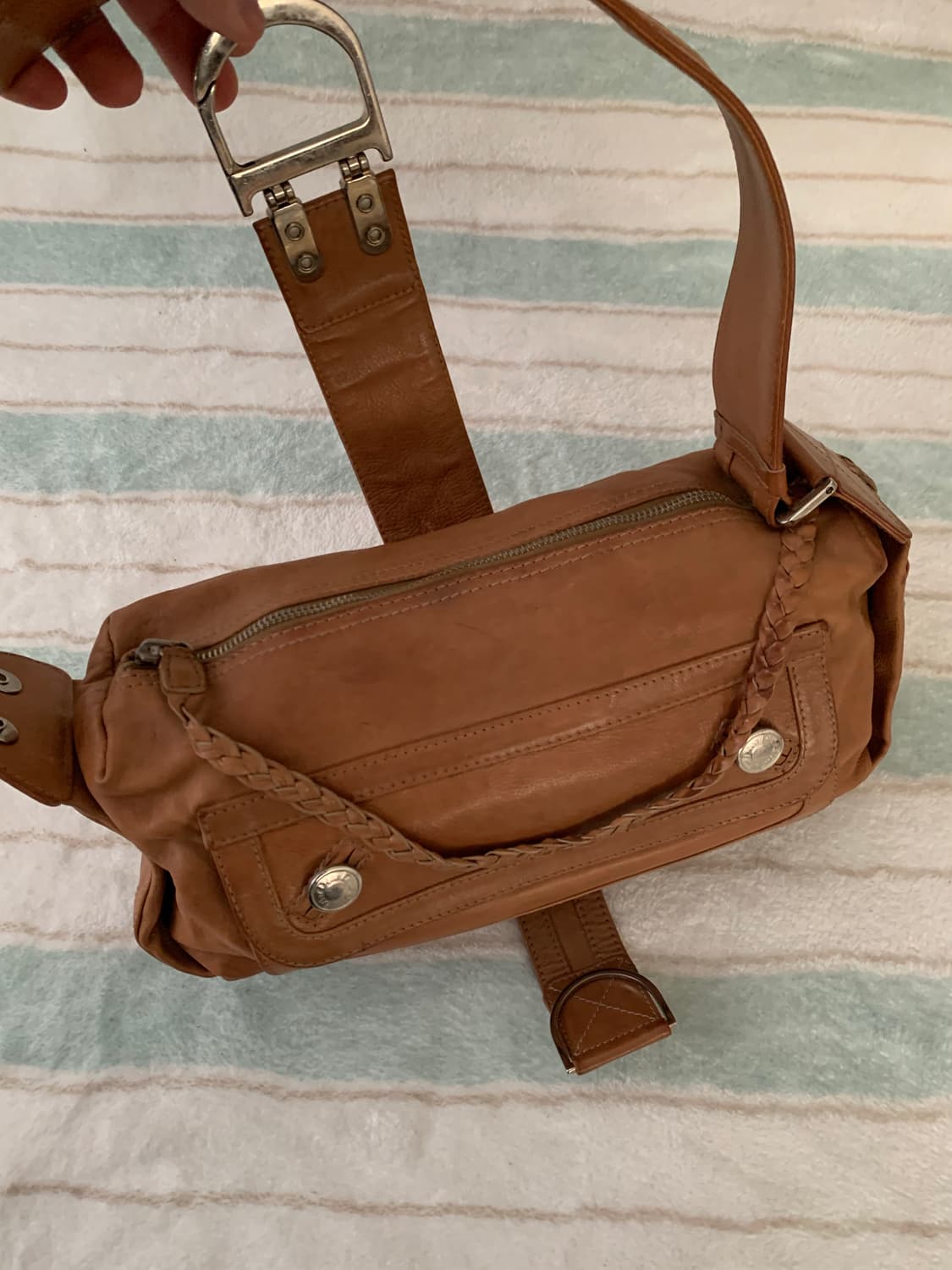 디올 플라이트 가방 희귀 정품 새들백 상품이미지10