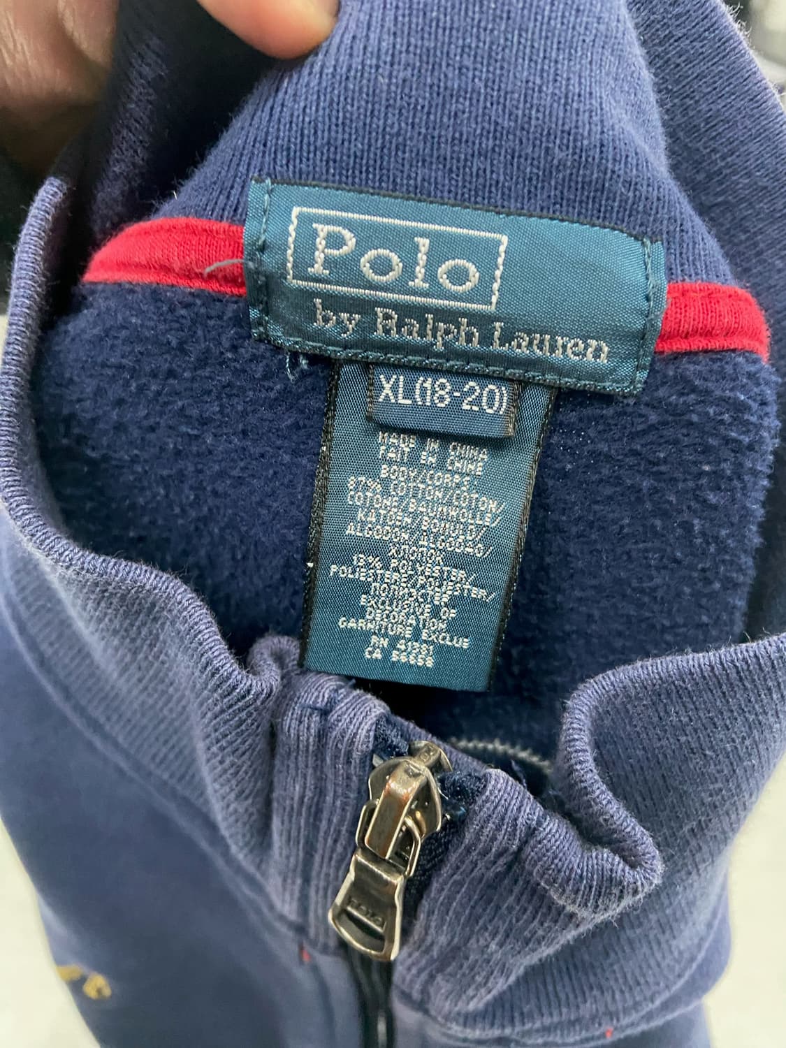 폴로 랄프로렌 빅포니 USA 네이비 집업 상품이미지8