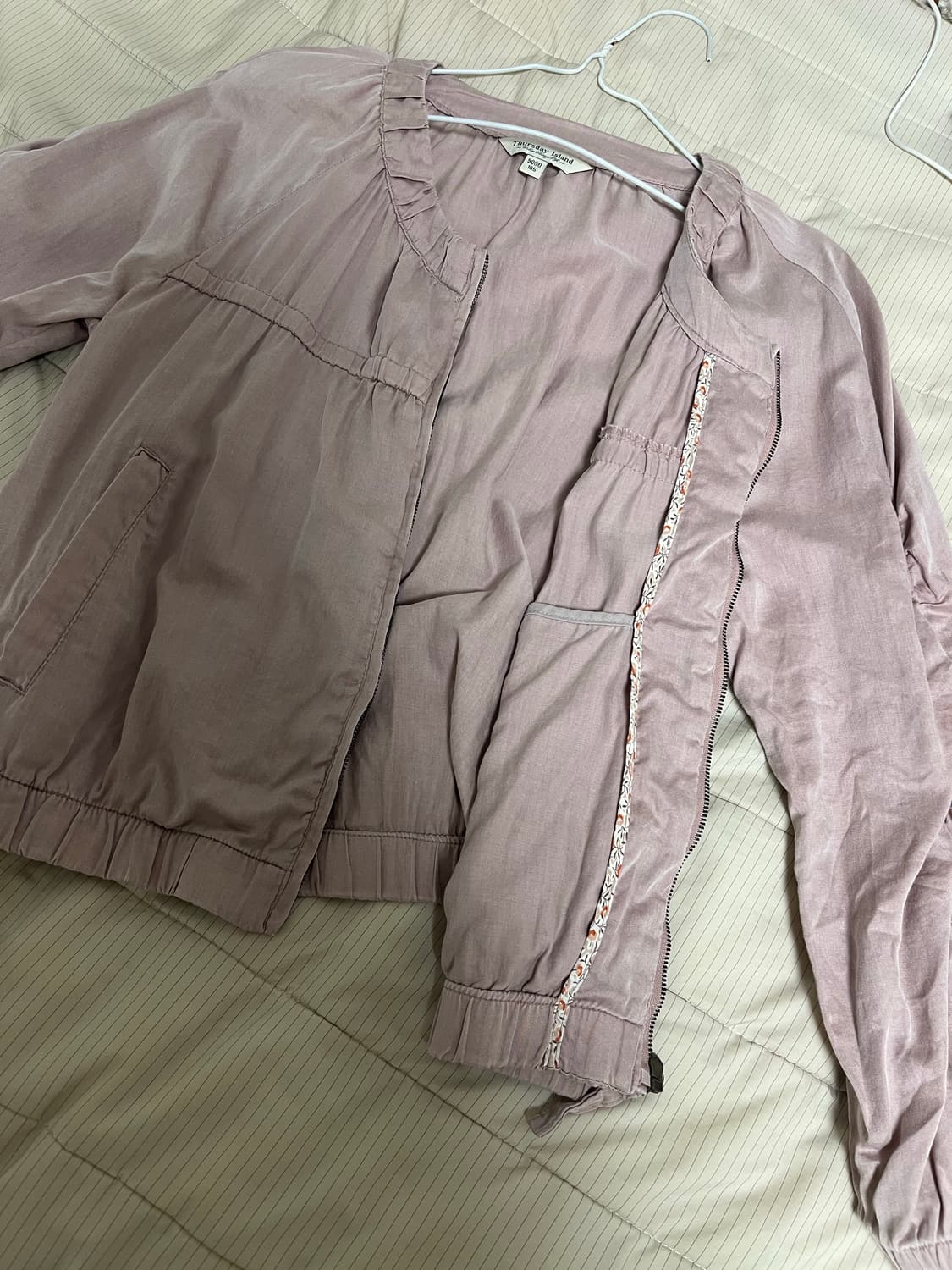 써스데이아일랜드 빈티지 핑크 아우터 상품이미지2