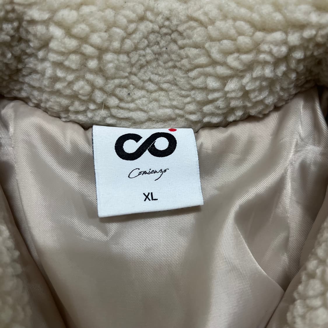 코미엔조 뽀글이 후리스 플리스 코치자켓 [아이보리] XL/105 상품이미지5