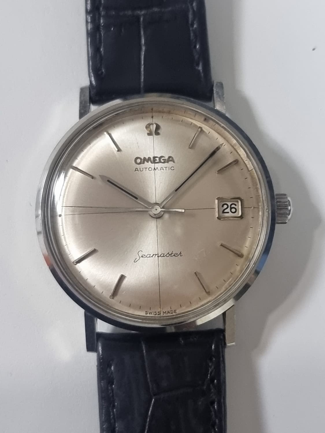 OMEGA 정품 오메가 빈티지 시계 씨마스터 자동35mm 은행잎무브 상품이미지1
