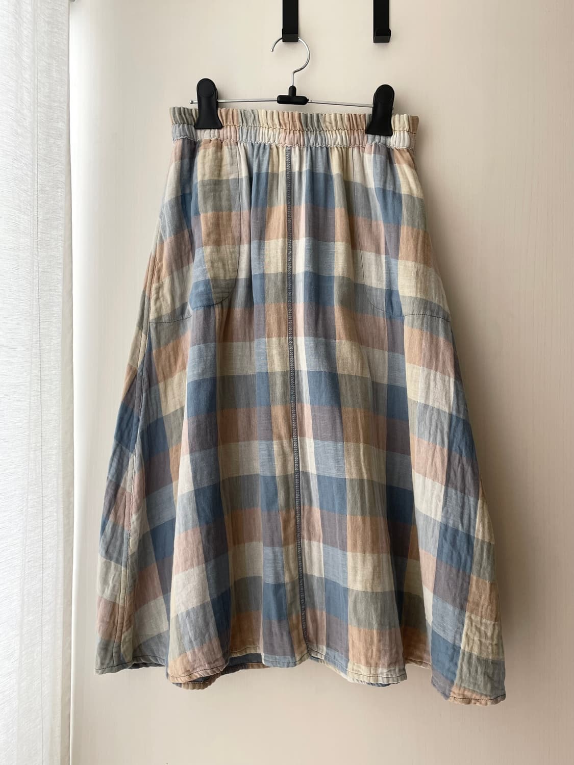 빈티지 스커트 리버서블 체크 스커트 / 모리걸 하구미 상품이미지1