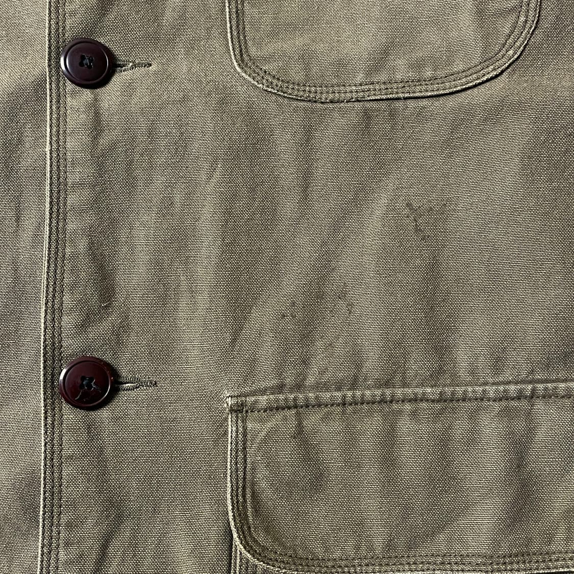 J.CREW 90s 제이크루 빈티지 카키 코튼 헌팅 자켓 A00690 상품이미지4