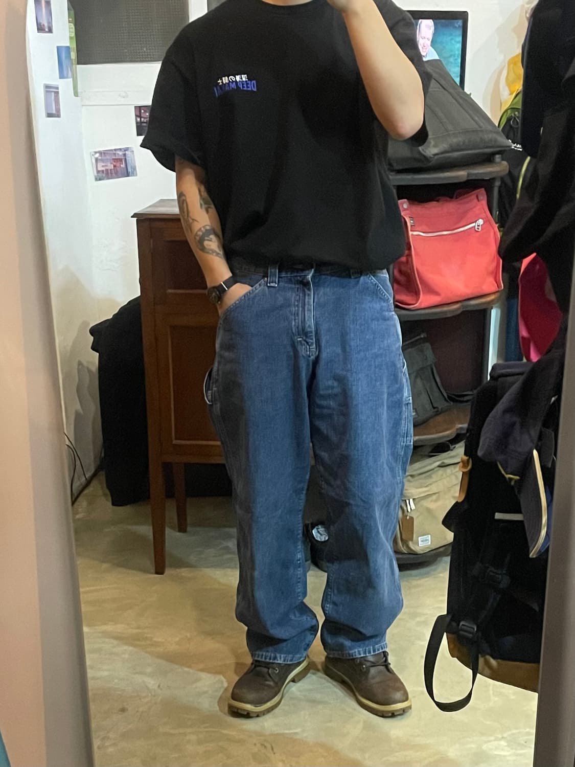 90~00s 빈티지 Lee Dungarees 카펜터 데님 30x32 상품이미지1