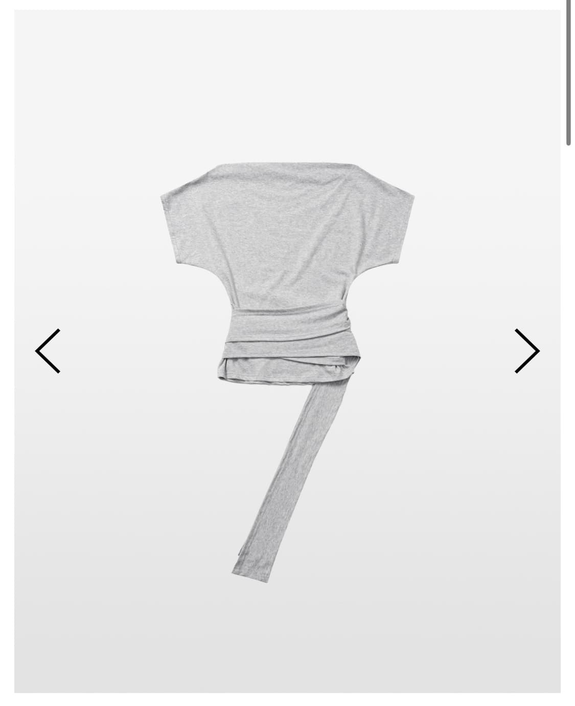 킴서울 BOW-DETAIL BOATNECK TEE 멜란지그레이 상품이미지2