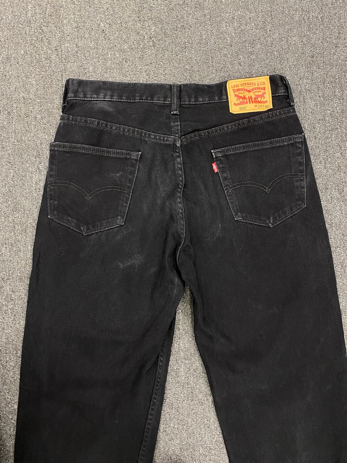 Levis 리바이스 550 흑청 데님팬츠 상품이미지7