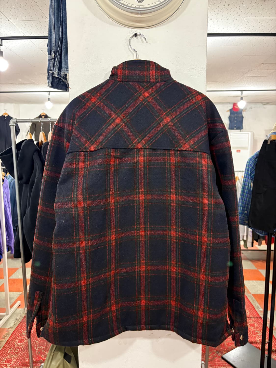 체크 반집업 상품이미지2