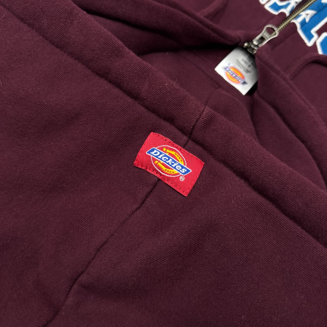 디키즈 스케이터 아치로고 버건디 후드집업 상품이미지8