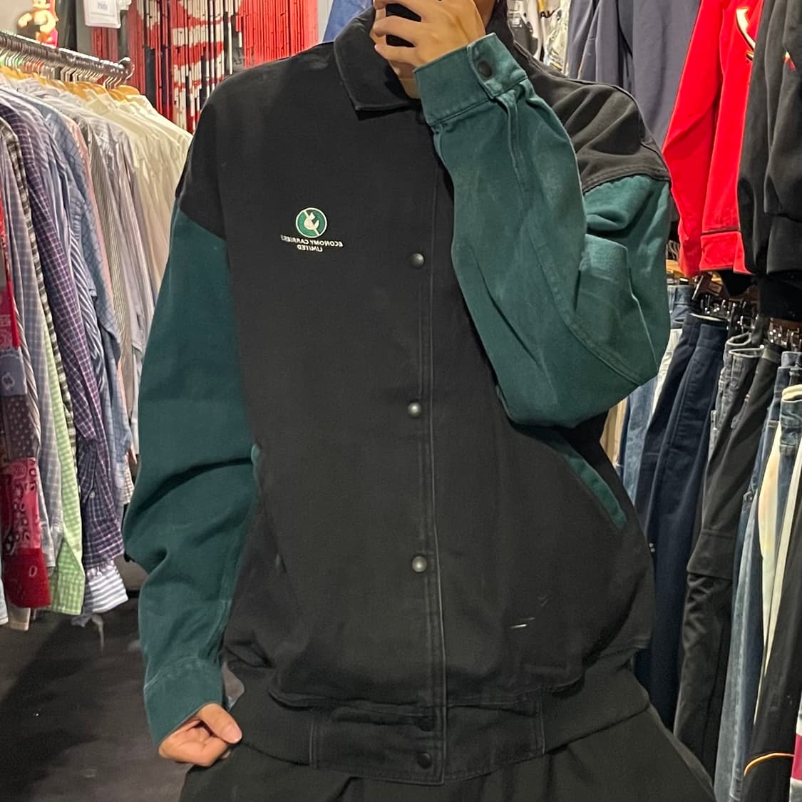 [IM] VTG 블랙 바시티 자켓 상품이미지2