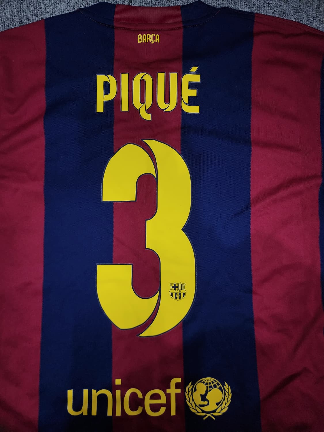 나이키 FC 바르셀로나 14-15 피케 홈 반팔 유니폼 축구 유니폼 L 상품이미지4