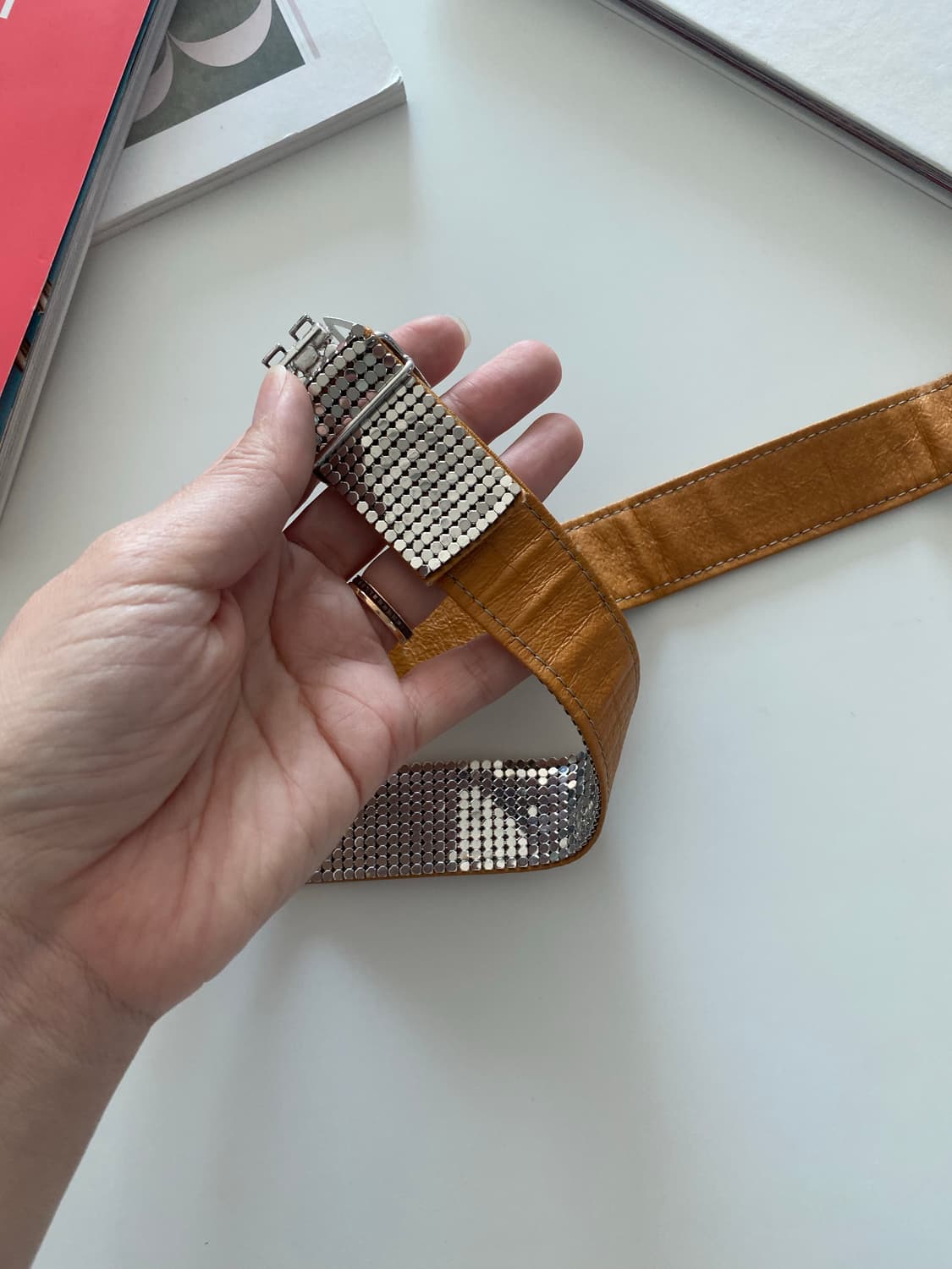 Y2k 빈티지 실버 메탈 벨트 상품이미지6