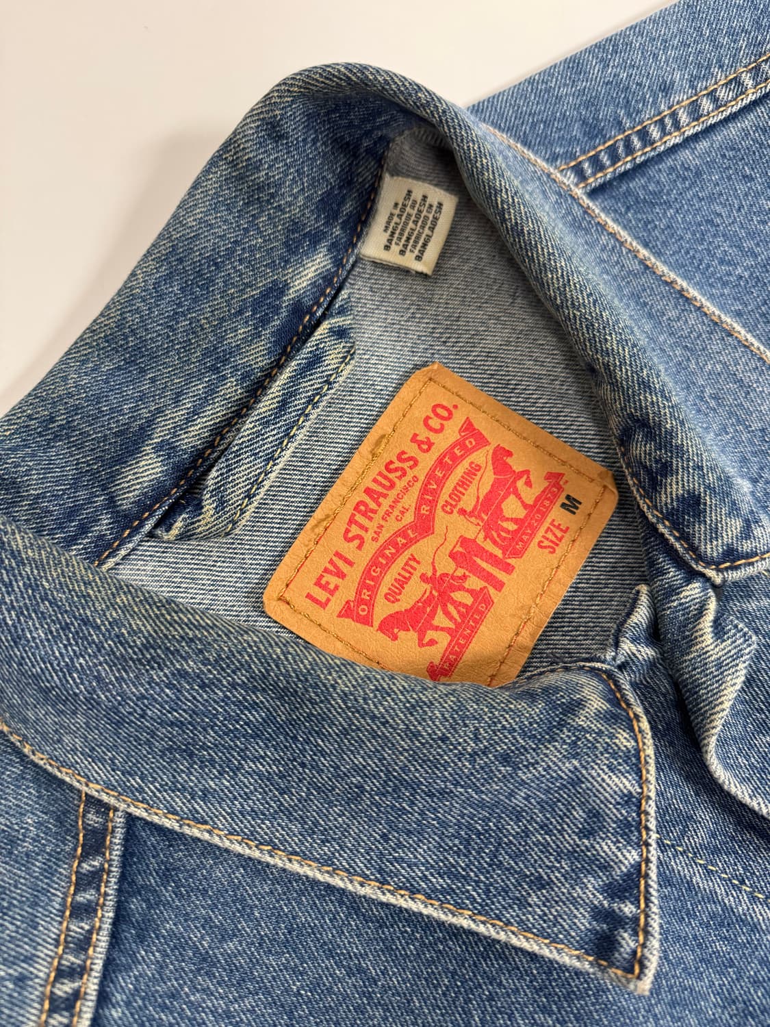 리바이스 중청 트러커 데님자켓 M 상품이미지3