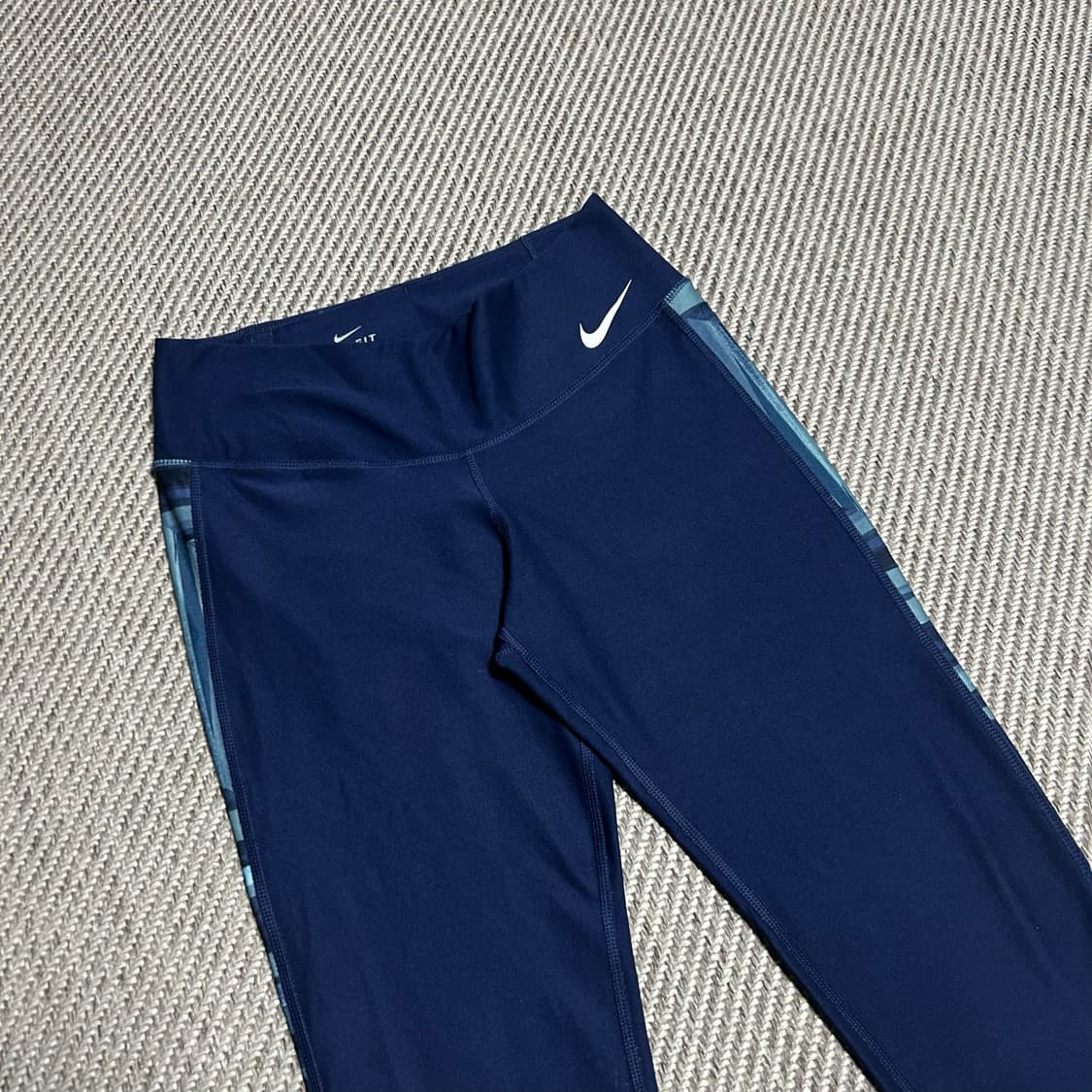 [M] Nike 나이키 우먼즈 드라이핏 레깅스 네이비 상품이미지2