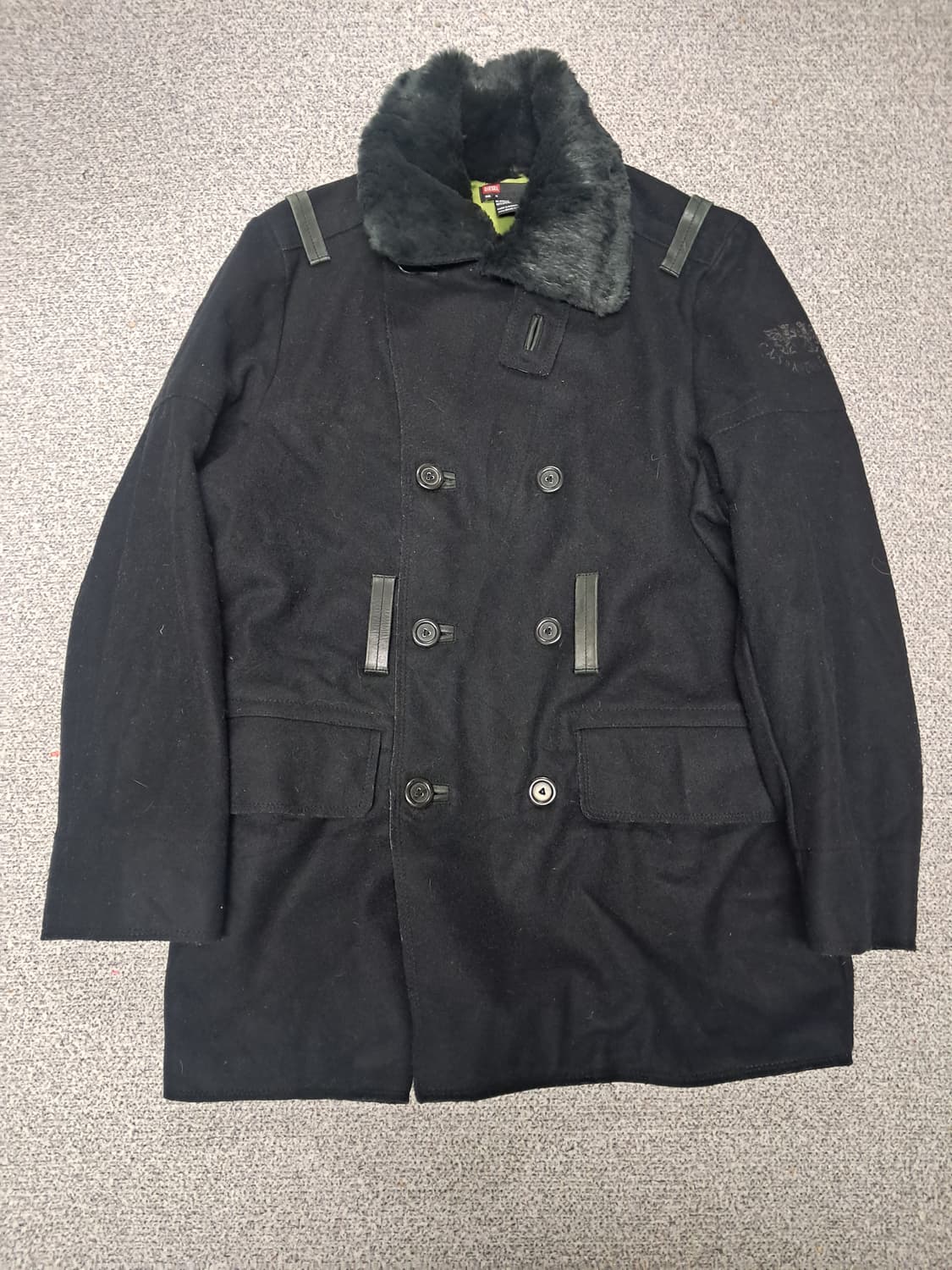 디젤 더블브레스티드코트 상품이미지1