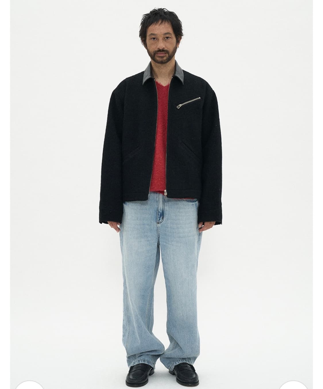 파르티멘토 컬리 100% 울 자켓 블랙 L사이즈 판매 합니다 상품이미지3