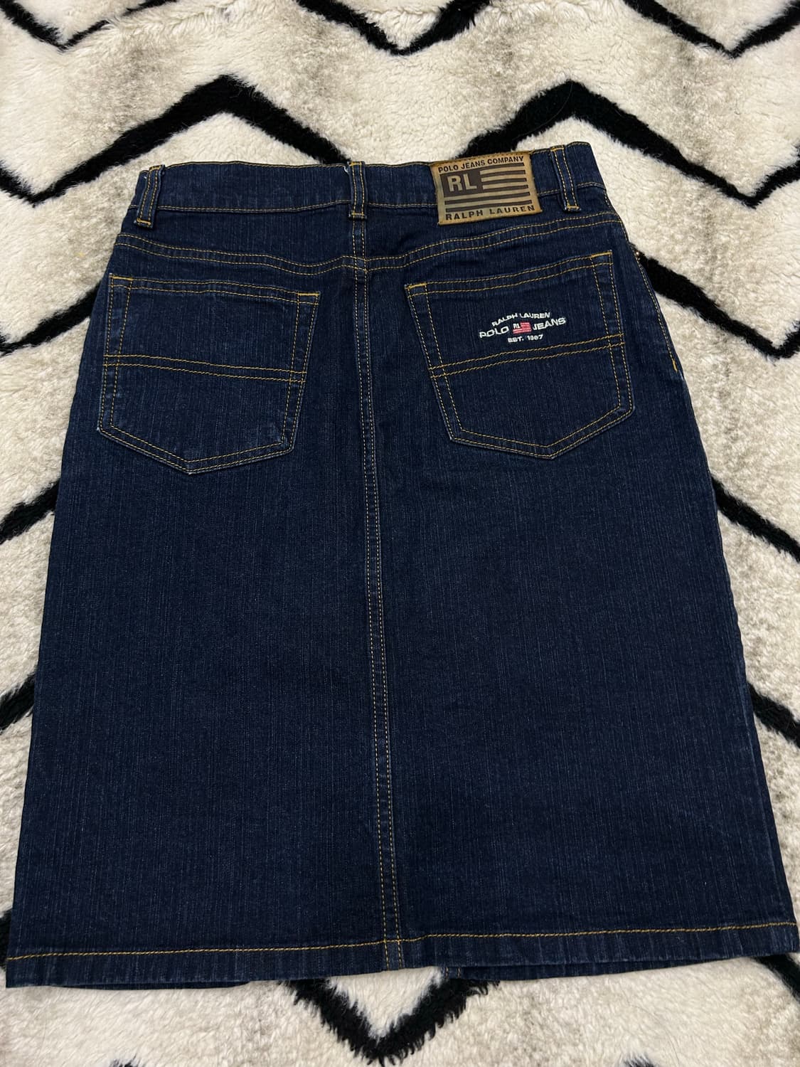 [24]Polo Jeans 데님 미디 스커트/진청 상품이미지2