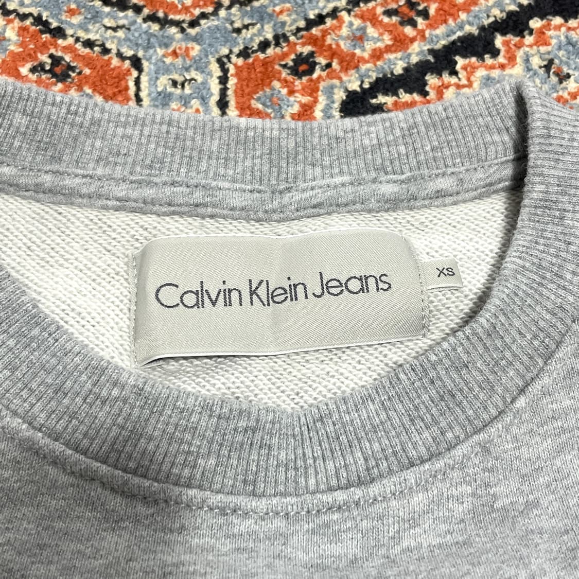 캘빈클라인 그레이 맨투맨 여성XS 상품이미지4