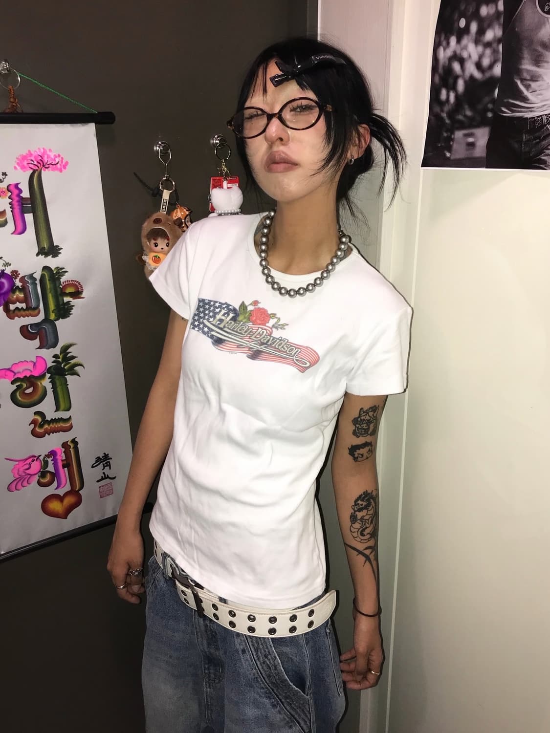 < Harley-Davidson Printing T-shirt > 상품이미지1