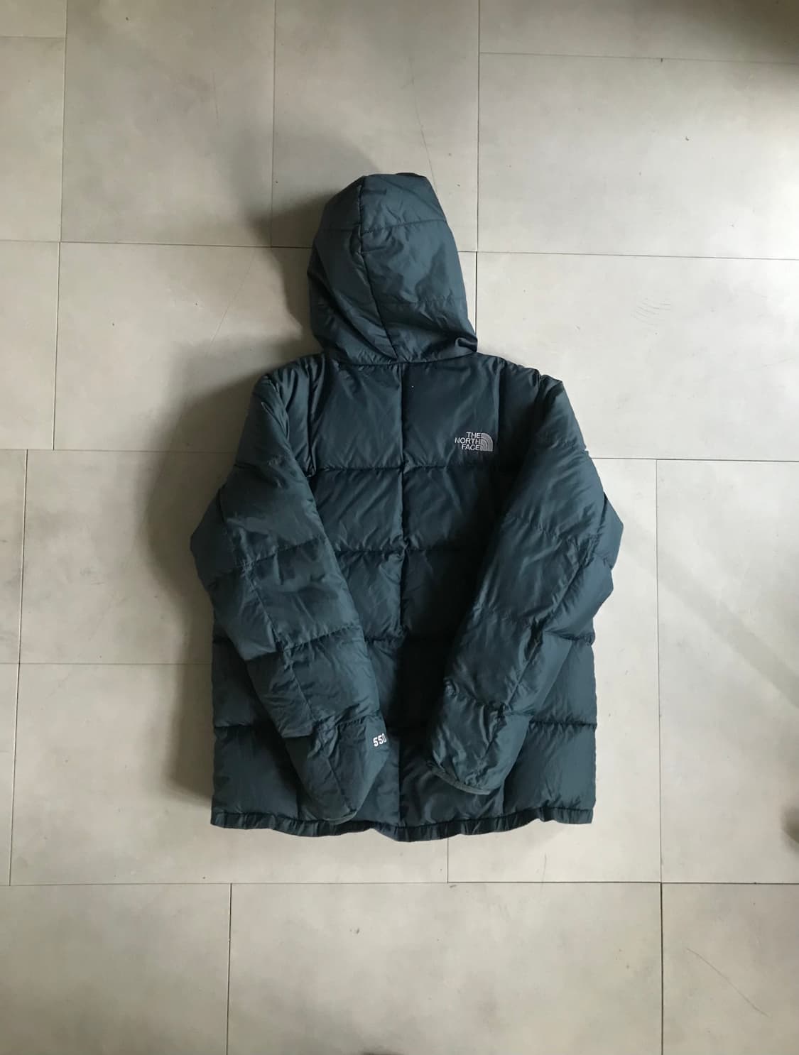 노페 체크 청록 리버시블 패딩 상품이미지9