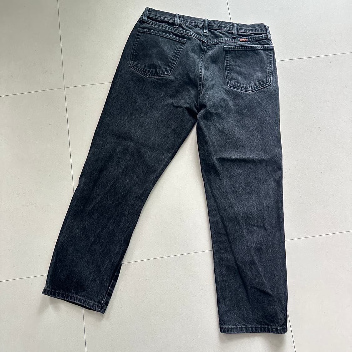 빈티지 러슬러 RUSTLER 흑청 데님 팬츠 38x29 상품이미지5