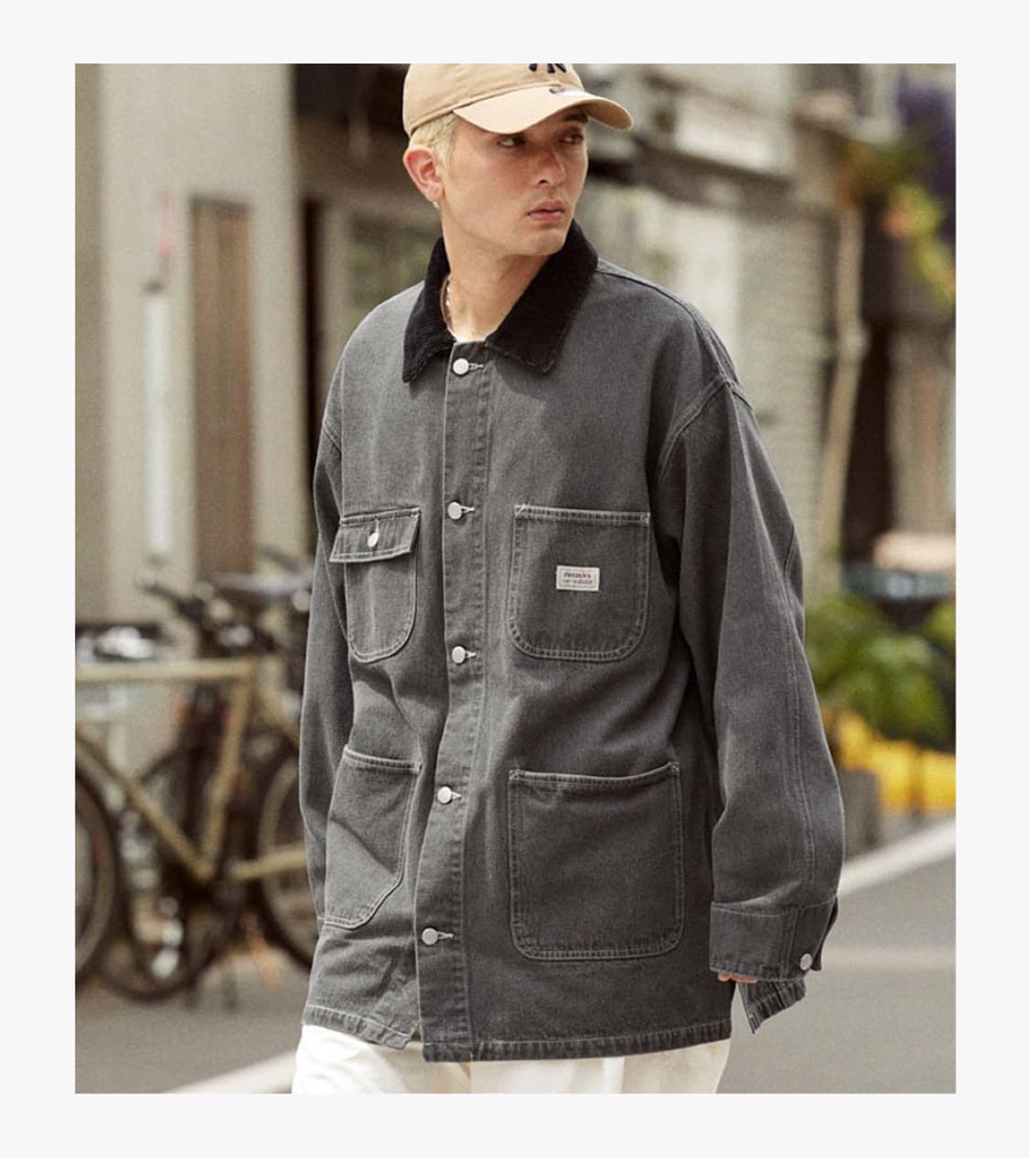 MONO MART - DENIM COVERALL JACKET 상품이미지3