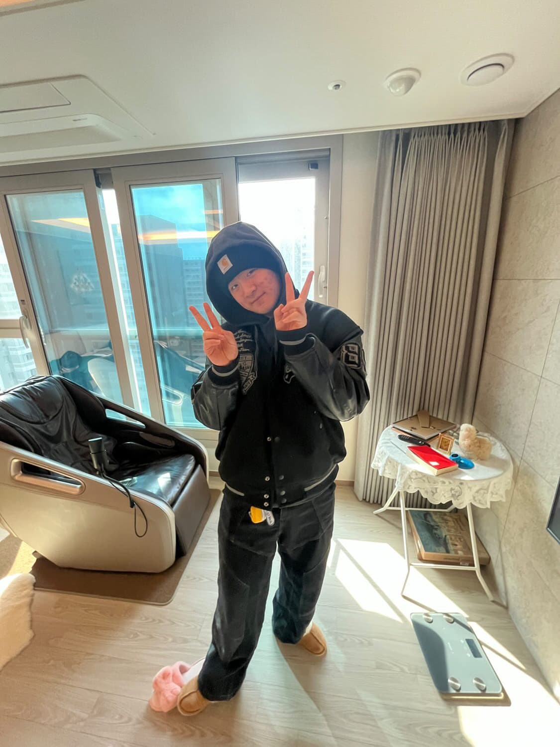 꼼파뇨 절개패턴 데님팬츠 상품이미지1