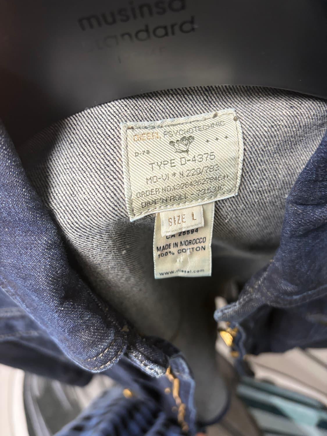 00s 디젤 쿼드포켓 데님 바이커자켓 상품이미지4