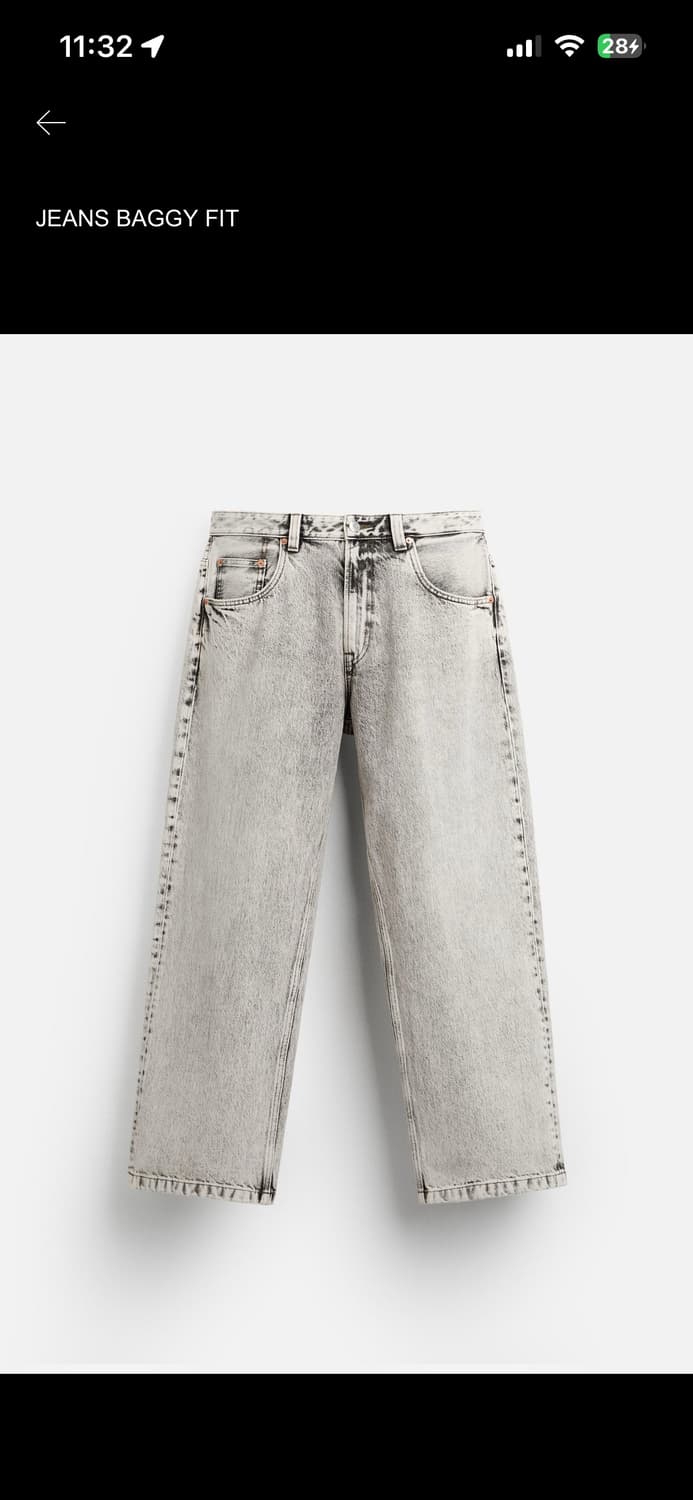 자라 배기핏 진 상품이미지1